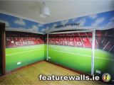 Manchester United Wall Mural Hand Painted Manchester United Old Trafford Kids Room Mural by