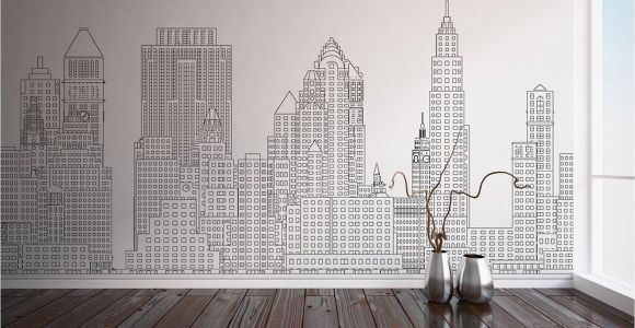 Manhattan Skyline Wall Mural Manhattan Skyline New York City Nyc Custom Printed Wall