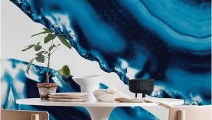 Marbled Agate Wall Mural Blue Agate 3 Wall Mural Wallpaper Surface In 2019