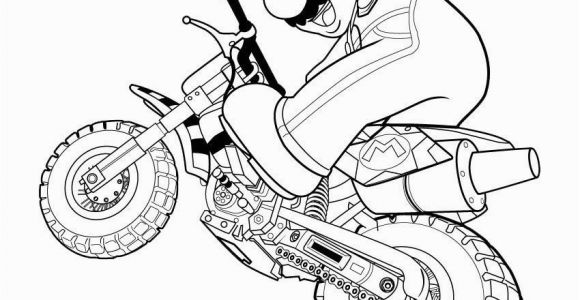 Mario Motorcycle Coloring Pages Super Mario Coloring Pages 01