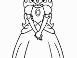 Mario Princess Peach Coloring Pages to Print Super Mario Princess Peach Coloring Page