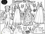 Marisole Monday Paper Doll Coloring Pages Patterns & Grace A Black & White Fantasy Paper Doll