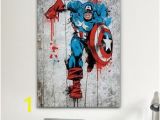 Marvel Comic Book Wall Mural Icanvas Marvel Ic Book Captain America Spray Paint