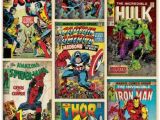 Marvel Comic Book Wall Mural Marvel Tegneserier K¸b B¸rnetapet Med forsider Fra Marvel