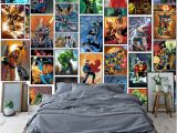 Marvel Murals for Walls Großhandel Klassische Marvel Ics Wallpaper Spiderman Iron Man Batman Mural Individuelle 3d Bilder Für Kinder Jungen Schlafzimmer Kindergarten