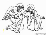 Mary and Angel Gabriel Coloring Page Angel Gabriel Appears to Mary