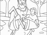 Mary and Joseph Coloring Page Saint Joseph Coloring Page the Catholic Kid