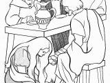 Mary Washes Jesus Feet Coloring Page 1000 Images About Bible Crafts Jesus On Pinterest