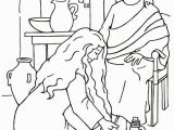 Mary Washes Jesus Feet Coloring Page Woman Washes Jesus Feet Coloring Page