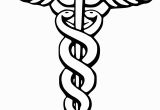 Medicine Bottle Coloring Page Caduceus Medical Symbol