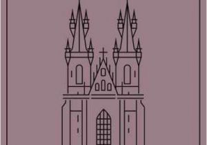 Medieval Castle Wall Mural Minimal Prague City Poster Design Wall Mural Vinyl