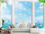 Mediterranean Murals for Walls 3d Wallpaper Custom 3d Murals Wallpaper Mediterranean Sea 3