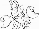 Mermaid Coloring Pages Easy Little Mermaid Coloring Pages Sebastian the Crab