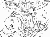Mermaid Coloring Pages Easy the Little Mermaid Color Page Disney Coloring Pages Color