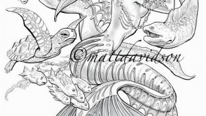 Mermaid Siren Coloring Pages for Adults Anguilles the Sea Siren Mermaid Coloring Pages Adult