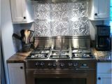 Metal Backsplash Mural Stainless Steel Stove Fabulous Tin Backsplash