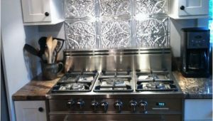 Metal Murals for Kitchen Backsplash Stainless Steel Stove Fabulous Tin Backsplash