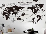 Metal World Map Wall Mural Us $7 52 New Creative World Map Large Wall Stickers Home Decor Living Room Diy Mural Decals Removable Wallpaper In Wall Stickers From Home & Garden