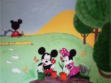 Mickey and Friends Wall Mural Mickey and Minnie Mouse Mural This Mural Was Missioned