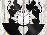 Mickey and Minnie Wall Murals Amazon Mickey Minnie Mouse Vinel Record Wall Clock Home