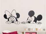 Mickey and Minnie Wall Murals Cute Mickey Minnie Mouse Baby Nursery Art Vinyl