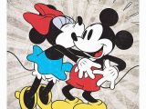 Mickey and Minnie Wall Murals Disney S Mickey Mouse & Minnie Mouse Kiss Canvas Wall Art