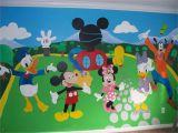 Mickey Mouse Clubhouse Mural Mickey Mouse Bedroom However I Would Like to Do the Mural as An