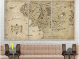 Middle Earth Map Wall Mural Lotr Art