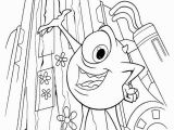 Mike Wazowski Coloring Page Mike Reveals He Has Almost Rebuilt the Boo S Door Monsters