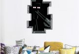 Minecraft Bedroom Wall Mural Minecraft Game 3d Enderman Diy Home Decal Decor Wall Mural Decoration Sticker