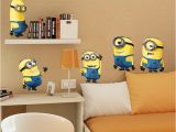 Minion Wall Mural Cute Small Man Wall Stickers for Kids Room Home Decorations 1404