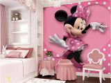 Minnie Mouse Wall Murals Pink Minnie Mouse Heart Dot Wallpaper Wall Decals Wall Art Print Mural