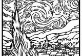 Mondrian Coloring Page Free Coloring Page Coloring Adult Van Gogh Starry Night Large