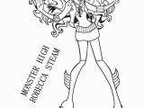 Monster High Robecca Steam Coloring Pages Monster High Robecca Steam Coloring Page
