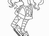 Monster High Robecca Steam Coloring Pages Monster High Robecca Steam Hold Head Coloring Page