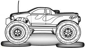 Monster Truck Coloring Pages Printable Free Free Printable Monster Truck Coloring Pages for Kids
