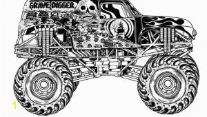 Monster Truck Coloring Pages Printable Grave Digger Coloring Pages