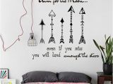 Moon and Stars Wall Mural Text Quotes Aim for the Moon Wall Art Sticker Mural Decal
