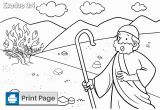 Moses &amp; the Burning Bush Coloring Pages Free Moses and the Burning Bush Coloring Pages – Connectus