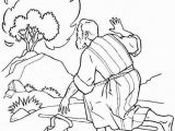 Moses and the Burning Bush Coloring Page the Incredible Moses Burning Bush Coloring Page to