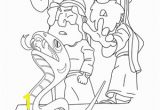 Moses Staff Turns Into A Snake Coloring Pages Moses and the Staff that Turned to A Snake Coloring Page