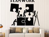 Motivational Wall Murals Vinyl Wall Decal Teamwork Motivation Decor for Fice Worker Puzzle
