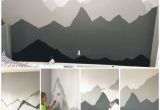 Mountain Wall Mural Diy Boys Room Mountain Wall Painting Mural Painted by Hand Diy