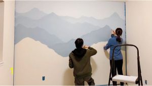 Mountain Wall Mural Diy How to Paint A Mountain Mural On Your Bedroom or Nursery
