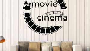 Movie themed Wall Murals Vinyl Wall Decal Cinema Movie Cinemaddict Stickers