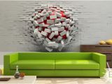 Mural Arts Wall Ball Really Cool Wall Art – 3d Ball In Wall – A Unique Product by