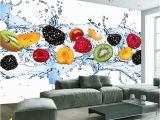 Mural Painting Materials Custom Wall Painting Fresh Fruit Wallpaper Restaurant Living