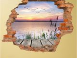 Mural Painting Wall Sticker 3d Vinyl Water Motif Wall Sticker