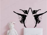 Mural Wall Art Stickers Two Girls Dancing Wall Sticker Art Home Decoration Girls Bedroom Wall Decal Art Wall Mural Poster Wall Decals for Sale Wall Decals for the Home From