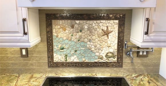 Mural Wall Tiles for Kitchen Custom Nautical Kitchen Mosaic Backsplash Mural Made with